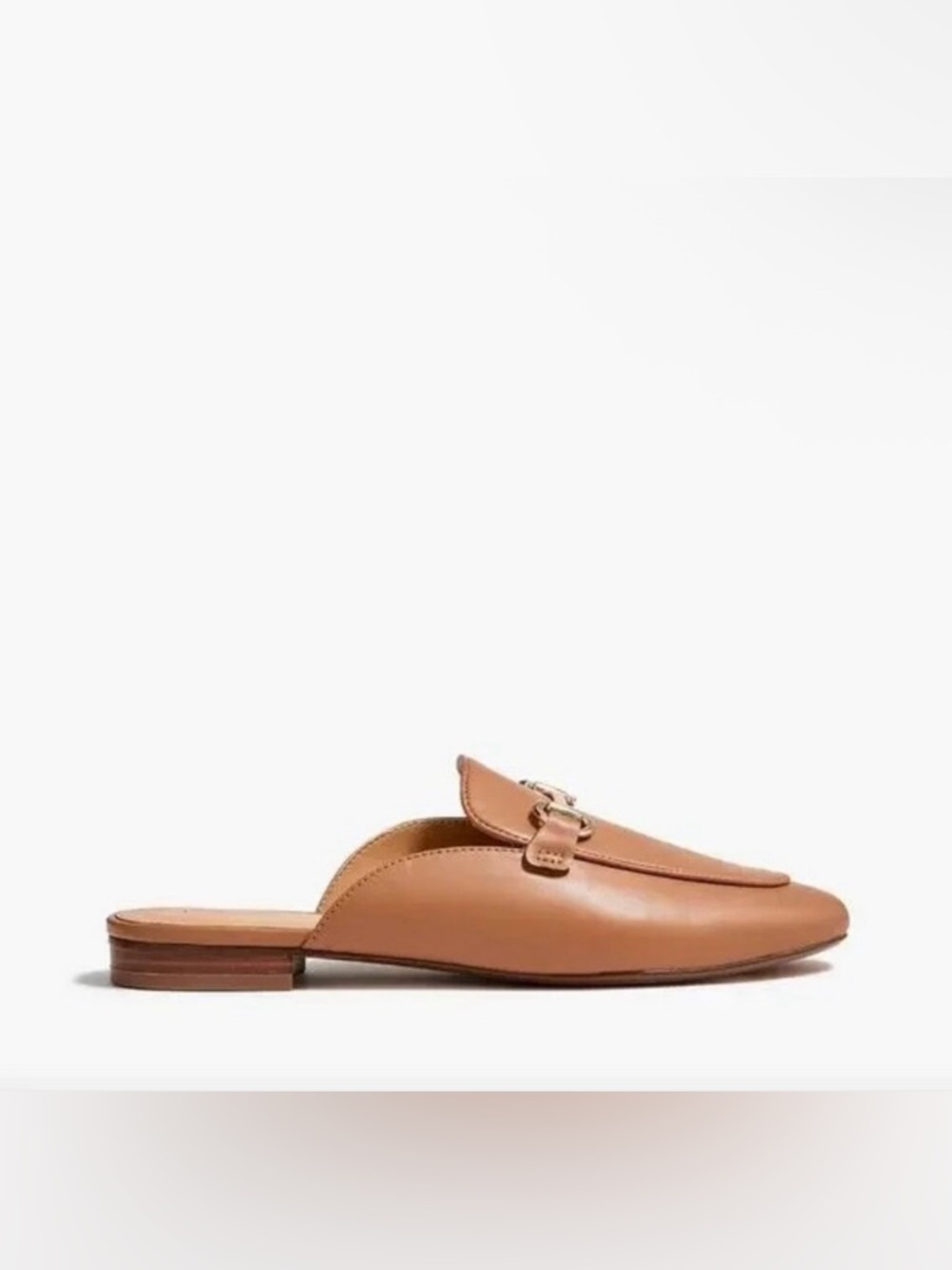 J. CREW FACTORY Women’s Horsebit Bit Loafer Mules Tan Gold Size 9.5 *NOTES* - Picture 15 of 16
